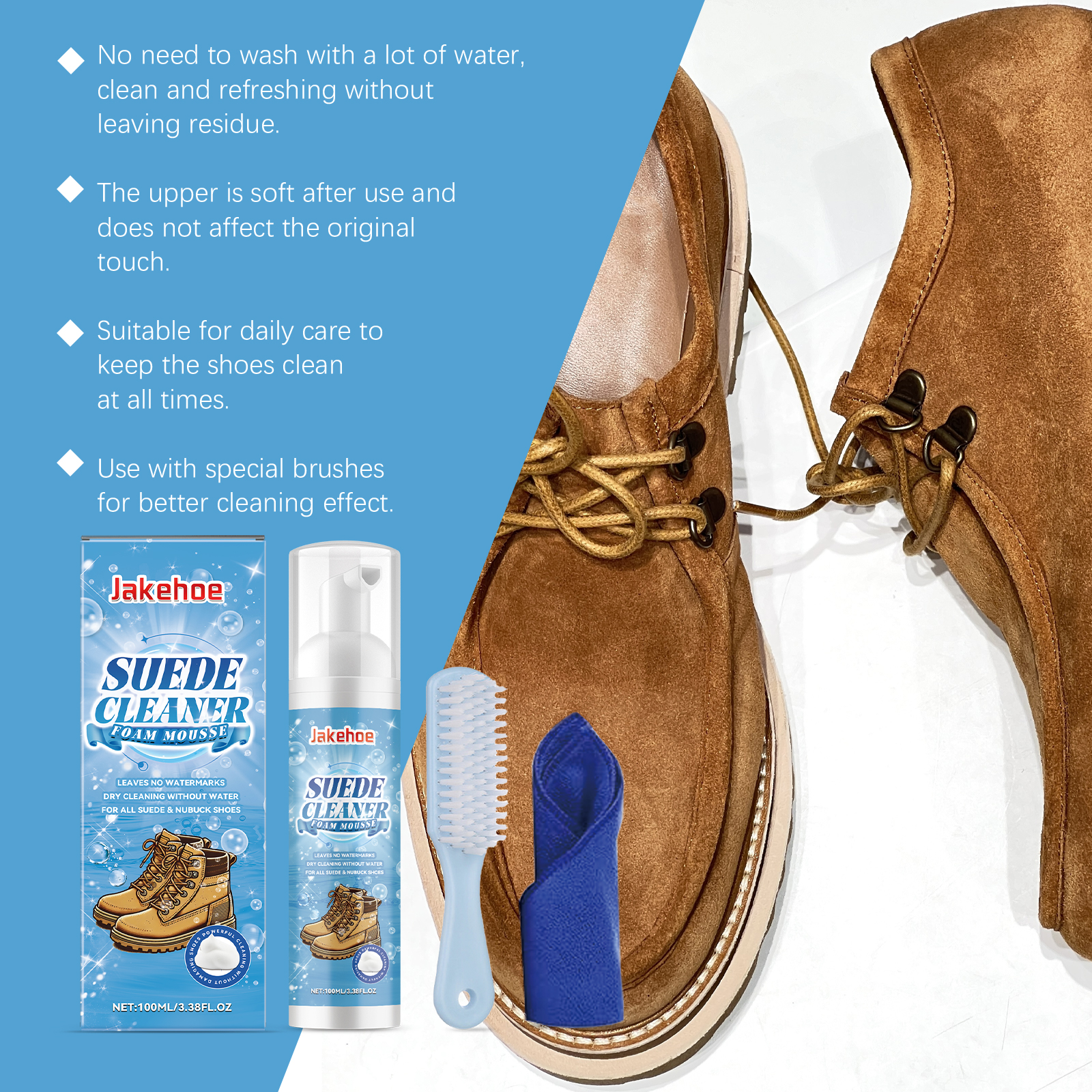 Suede Cleaner Kit Leather Velv - Sneaker Care Foam 리뷰 및 가격