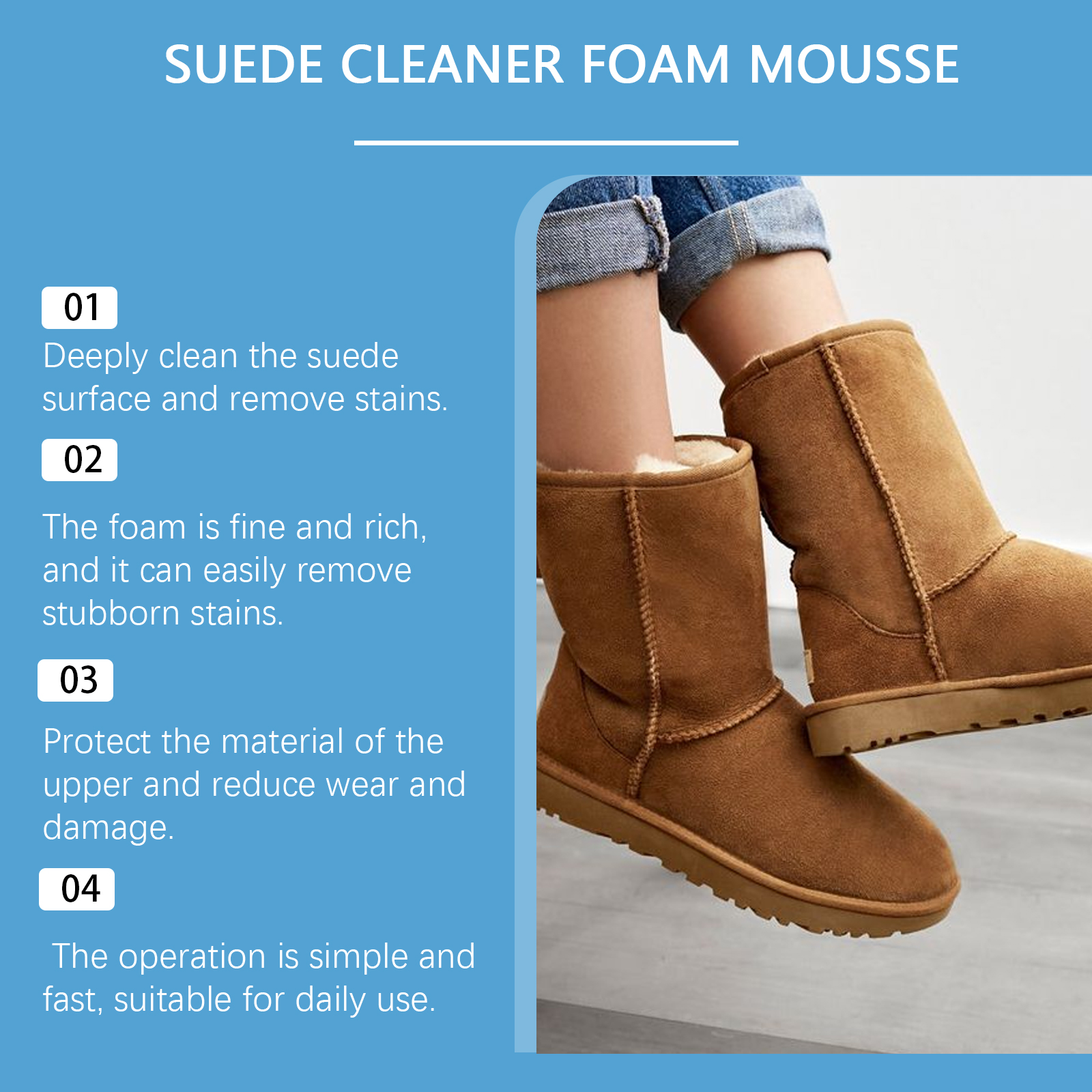 Suede Cleaner Kit Leather Velv - Sneaker Care Foam 리뷰 및 가격